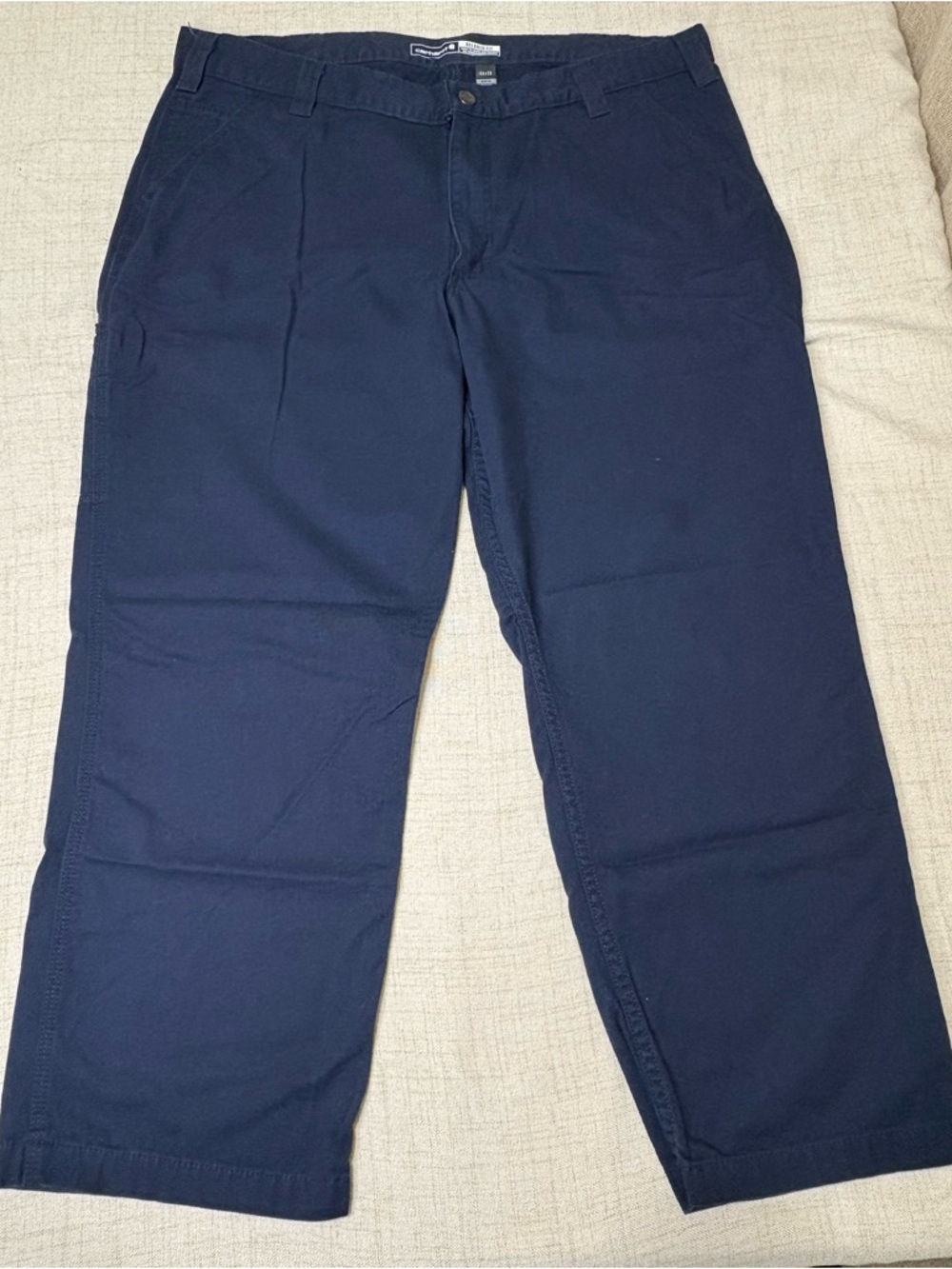 Carhartt Men's Relaxed Straight Rigby Dungaree Navy Pants 40x28